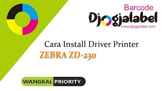 CARA INSTALL DRIVER PRINTER ZEBRA ZD230 Wide [upl. by Sargent]