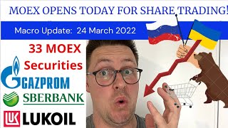 Moscow Exchange Reopens Today Russian Stocks trading on the MOEX again [upl. by Addy199]