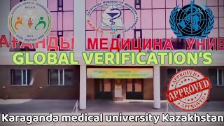 Global verification’s of Karaganda medical university Kazakhstan  mbbs abroad mbbs in Kazakhstan [upl. by Puett]