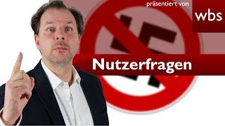 Gaming  NaziSymbole in Computerspielen erlaubt  Nutzerfragen Rechtsanwalt Christian Solmecke [upl. by Randi]