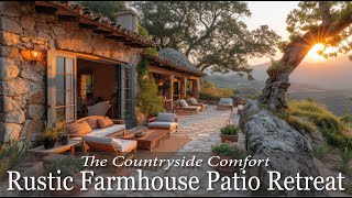 Countryside Comfort A Rustic Farmhouse Patio Retreat [upl. by Atisor]