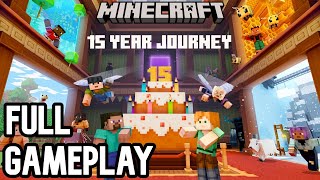 Minecraft 15 Year Anniversary Map  FULL Gameplay Walkthrough  All Stickers [upl. by Hasty]