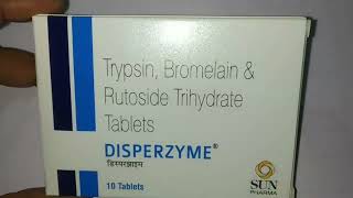 disperzyme tabletstrypsinbromelain and rutoside tablets [upl. by Iek]