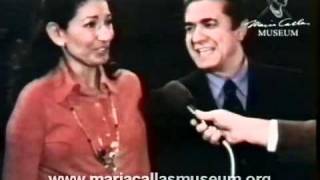 Maria Callas and Giuseppe di Stefano Interview about I vespri siciliani Torino April 1973 [upl. by Smada]