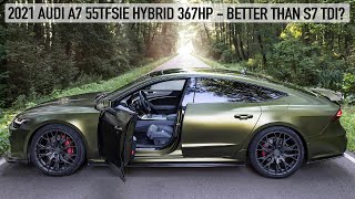 2021 AUDI A7 55TFSIE 367HP HYBRID QUATTRO  AWESOME CUSTOM STYLING  BETTER THAN S7 TDI [upl. by Neelrad981]