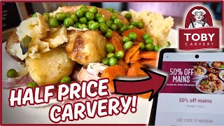 HALF PRICE TOBY CARVERY  Saving money with the Toby App [upl. by Normalie]