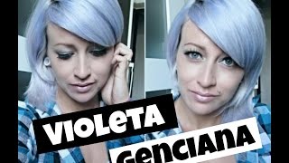 Como platinar o cabelo em casa com VIOLETA GENCIANA [upl. by Hamirak662]