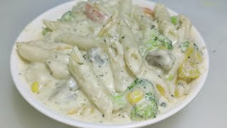 White Sauce Pasta  रेस्टोरेंट स्टाइल वाइट सॉस पास्ता  Pasta In White Cheese Sauce  Chef Ashok [upl. by Lyons]