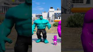 RANDOM SPIDERMAN VS PINKHULK BABY BATTLE gta5 hulk [upl. by Ytsirc585]