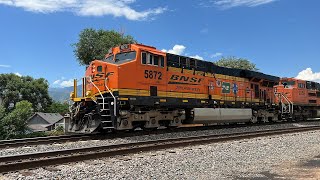 BNSF 5872 Leads the CNAMMIC059A with a Nice K3LA [upl. by Brindell]