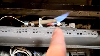 GAS FIREPLACE PILOT LIGHT WONT STAY LIT  EASY FIX [upl. by Teiluj]