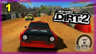 Colin McRae Dirt 2  PSP Multiplayer using Adhoc Party 24 players w bots 1 [upl. by Nek]