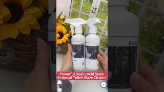 Powerful Oxalic Acid Stain Removal Toilet Glaze Cleaner [upl. by Aiceila]