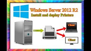 how to install and deploy printers with group policy in windows server 2012 r2 [upl. by Sseb]