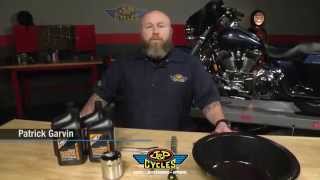 How to Change Oil on HarleyDavidson Touring Models by JampP Cycles [upl. by Jane143]