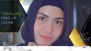 TRAVELLING MAKEUP LOOK  NO MAKEUP MAKEUP [upl. by Akenn]