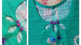 very easy and simple neckline cutting stitching tutorial step by step stitchingideasmu4pm [upl. by Vincent]