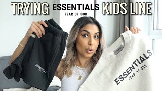 I Tried Fear of God Essentials KIDS LINE [upl. by Hendrika226]