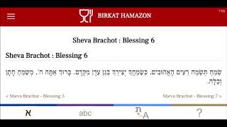 Sheva Brachot  שבע ברכות  Blessing 6  Bénédiction 6 [upl. by Chesna722]