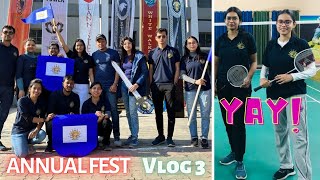 Annual fest Inauguration Badminton Match Tug off war  Colosseum23 HCDSH  VLOG  Dr Rabia [upl. by Delsman]