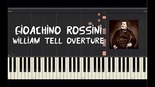 Gioachino Rossini  William Tell Overture  Piano Tutorial by Amadeus Synthesia [upl. by Llenral]