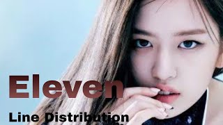 IVE  Eleven Line Distribution [upl. by Nizam]