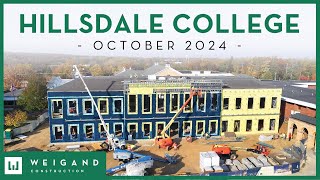 Hillsdale College  Construction Update Oct 2024 [upl. by Renae]