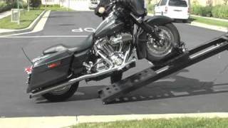 Rampage power Lift Motorcycle loader for pickup trucks [upl. by Adnuhsed]