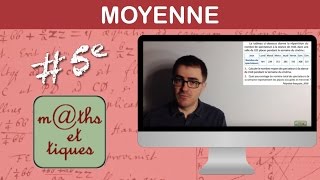 Calculer une moyenne  Cinquième [upl. by Kaya975]