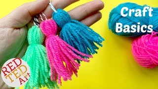 How to make a Tassel  Quick amp Easy Yarn Tassel DIY  CRAFT BASICS [upl. by Andonis]