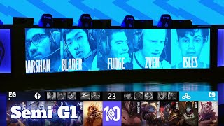 EG vs C9  Game 1  Semi Final LCS 2022 Lock In Playoffs  Cloud 9 vs Evil Geniuses G1 full game [upl. by Katushka]