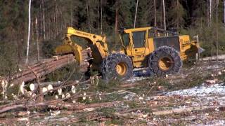 Thomas Logging All Tigercat harvesting system [upl. by Martz]