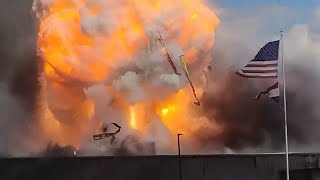 Explosion at industrial play in Frederick MO caught on camera Oct 30 2024 [upl. by Robinia]