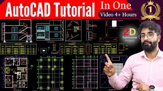 AutoCAD 2024 Tutorial For Beginners  Submission Drawing 4 Hours [upl. by Rosalind878]