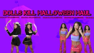 Mini Try On Haul Dolls Kill  Halloween Edition [upl. by Kitarp]