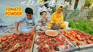 How to Make Tomato Powder  Dried Tomato Powder  Daily Lifestyle Vlog  Vlogs New Video [upl. by Budworth]