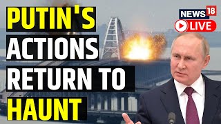 Russia Vs Ukraine War Update  Mega Explosion Destroys Crimea Bridge  English News LIVE [upl. by Elonore159]