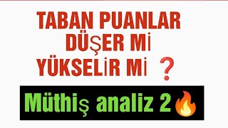 Taban Puanları Düşer mi Yükselir mi  2 analiz 👉Eşit Ağırlık yks2024 üniversite tercihler [upl. by Llenra359]