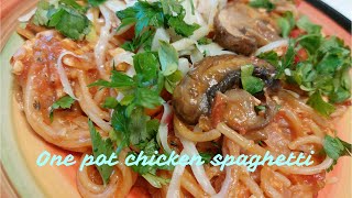 Spaghete cu pui reteta originala foarte veche  One pot chicken spaghetti very old original recipe [upl. by Adnam63]