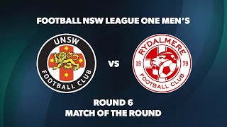 League One NSW Mens Round 6 UNSW FC v Rydalmere Lions FC [upl. by Ellissa264]