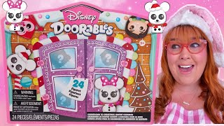 Unboxing Disney Doorables 2024 Advent Calendar 🎄🎅🏻❤️💚 [upl. by Salkcin]