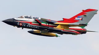 50 YEARS OF PANAVIA TORNADO Italian Air Force Tornado Special Livery Decollo Ghedi ILA Berlin 2024 [upl. by Nnav]