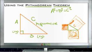 Using the Pythagorean Theorem Lesson Basic Geometry Concepts [upl. by Ellora956]