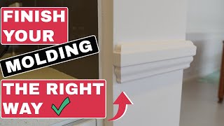 How To Make a Professional Miter Return on Your Skirting or Chair Rail Moldings [upl. by Noelopan262]