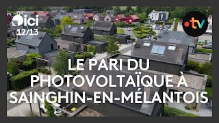 Environnement  le pari du photovoltaïque à SainghinenMélantois dans le Nord [upl. by Las]