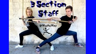 Wushu Three Section Staff [upl. by Hertha]