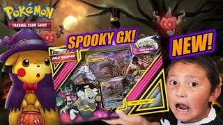 NEW HALLOWEEN POKEMON CARDS BOX UNBOXING PALE MOON GX TAG TEAM BOX DUSKNOIR amp TREVENANT TEAM UP [upl. by Anneehs]