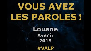 Louane  Avenir  Paroles lyrics  VALP [upl. by Maryjane]