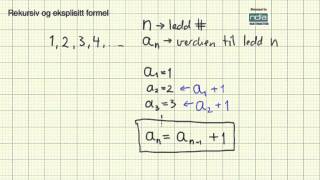 Matematikk R2 Rekursiv og eksplisitt formel [upl. by Auoh]