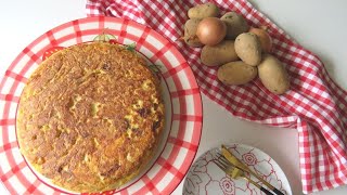 Τέλεια Ισπανική ομελέτα 🍳🥔  Tortilla de patatas 🍳🥔 [upl. by Linnell]